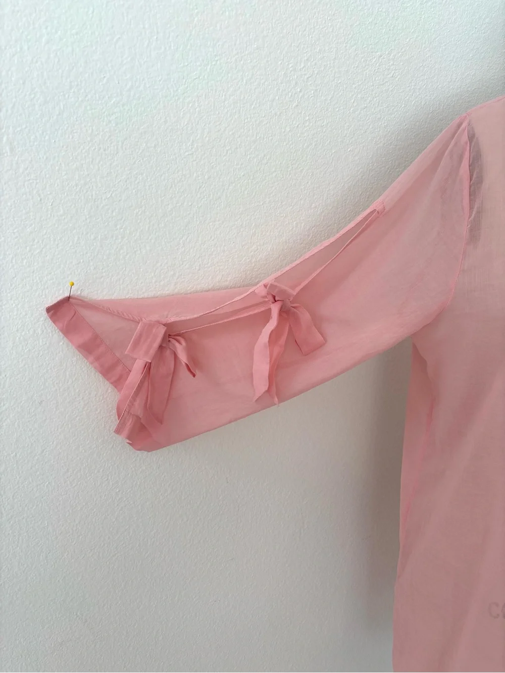 J.Crew Tie Sleeve Beach Tunic Cover-Up/Dress NWT Pink Lightweight Relaxed Size L
